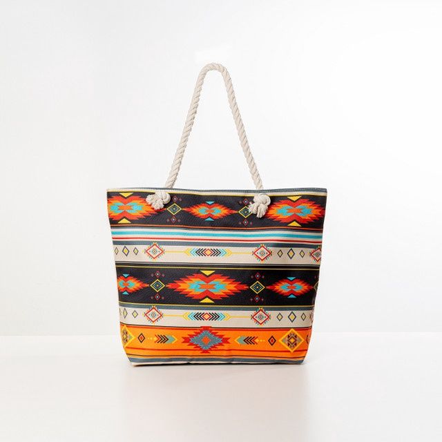 TOTE BAG BLACK SKIPPING STONE COLLECTION