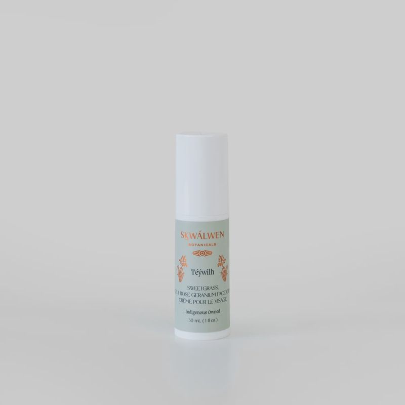 SKWALWEN BOTANICALS SWEETGRASS SAGE &amp; ROSE GERANIUM FACE CREAM
