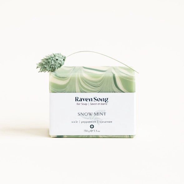 RAVEN SONG SOAP SNOW MINT ARTISAN SOAP