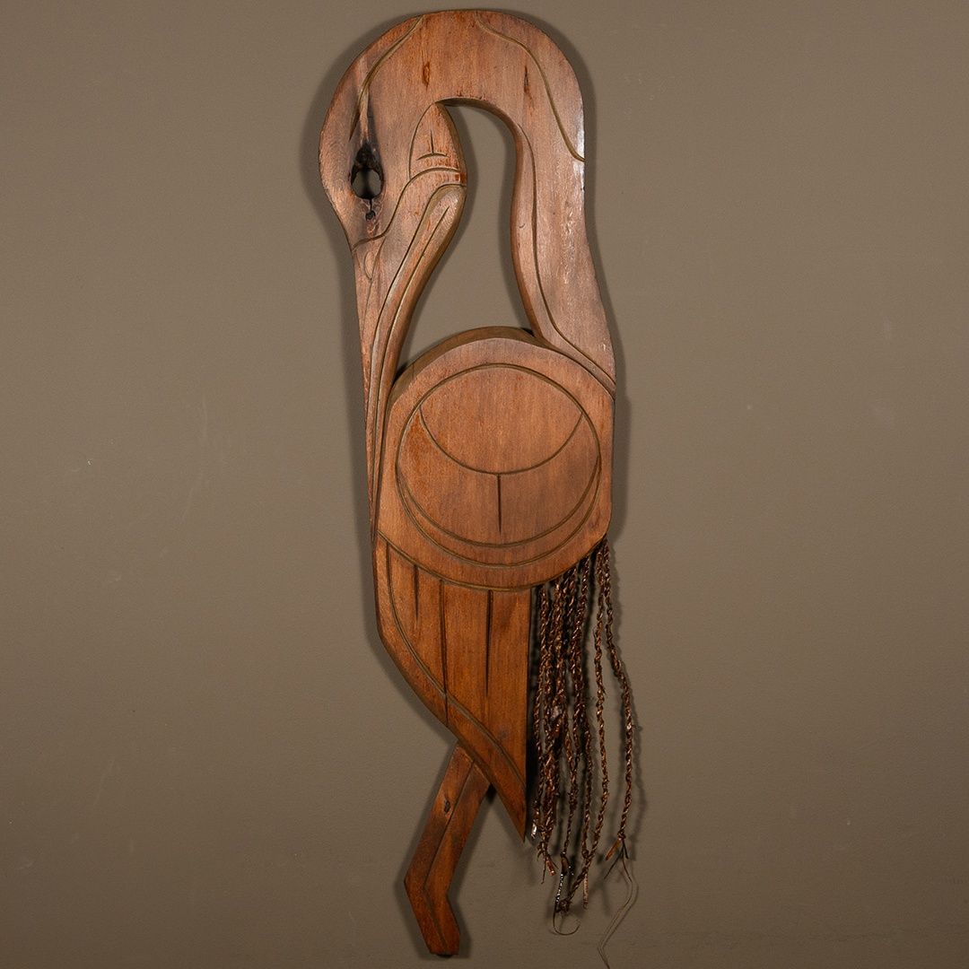 PLAQUE HERON INNER CEDAR BARK TAIL