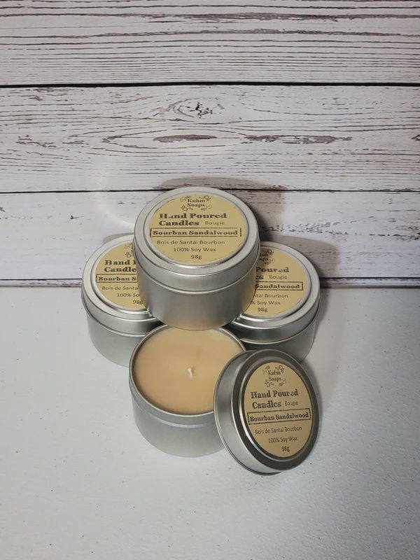 CANDLE BOURBON SANDALWOOD  BY KULUN