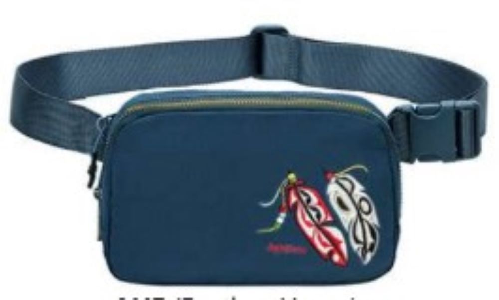 BELT BAG EMBROIDERED ASSORTED DESIGN, Aminal: FEATHER HOPE