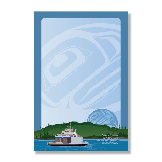 NOTE PAD WITH DIFFERENT ANIMALS, Animal: COASTAL JOURNEY