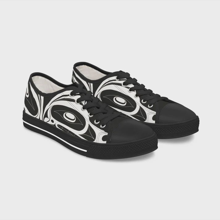 WOMEN'S LOW TOP CASUAL SHOES - WHITE WOLF by JOSHUA WATTS