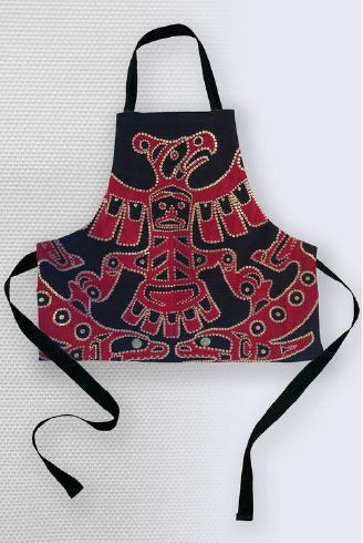 GRANDMA&#39;S SISTER BUTTON BLANKET ANGELE APRON - HIMIKALAS PAMELA BAKER