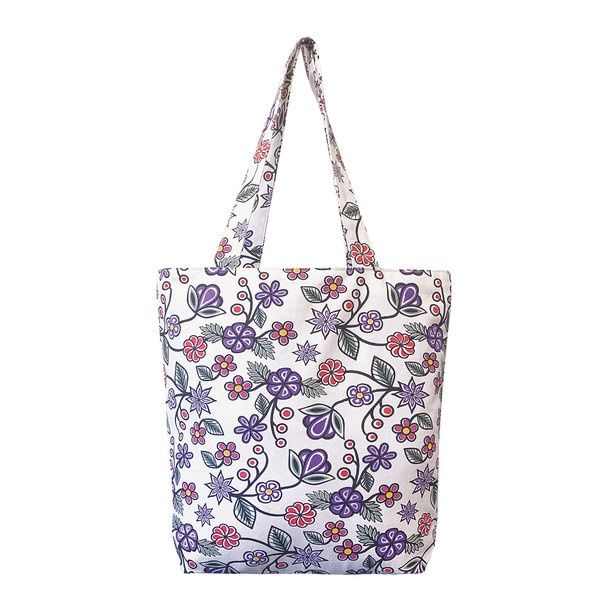CANVAS TOTE - OJIBWE FLORALS