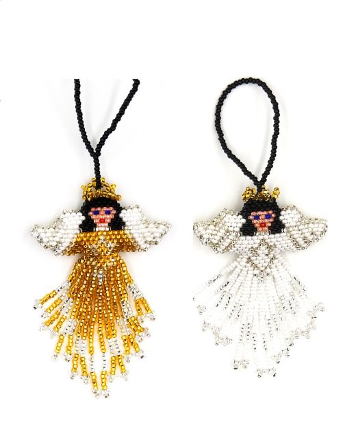 BEADED ANGEL ORNAMENT