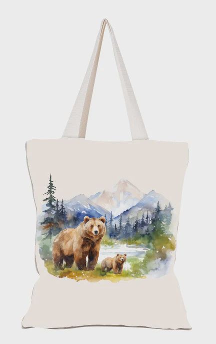 MAMA &amp; BABY BEAR - CANVAS BAG
