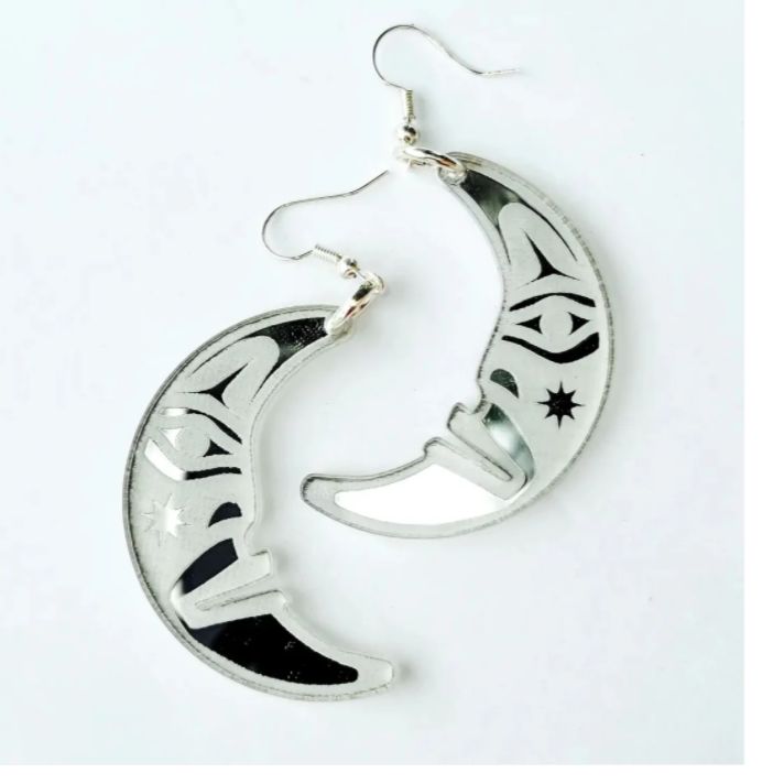 COPPER CANOE WOMAN - BALANCE MOON EARRINGS