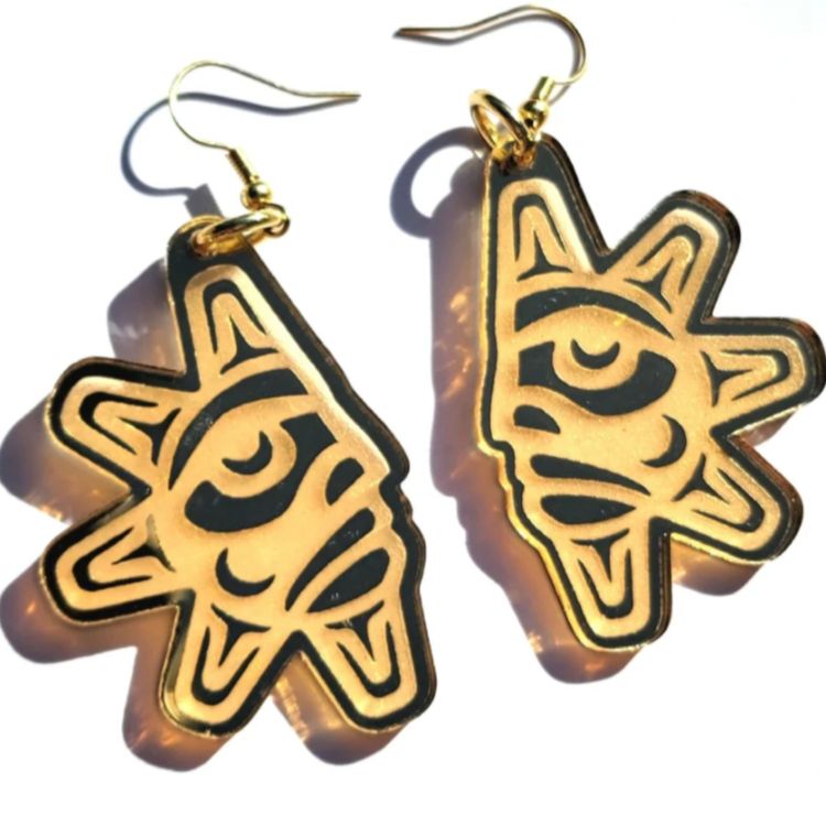 COPPER CANOE WOMAN - BALANCE SUN EARRINGS