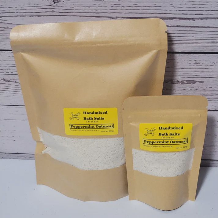 BATH SALTS PEPPERMINT EUCALYPTUS