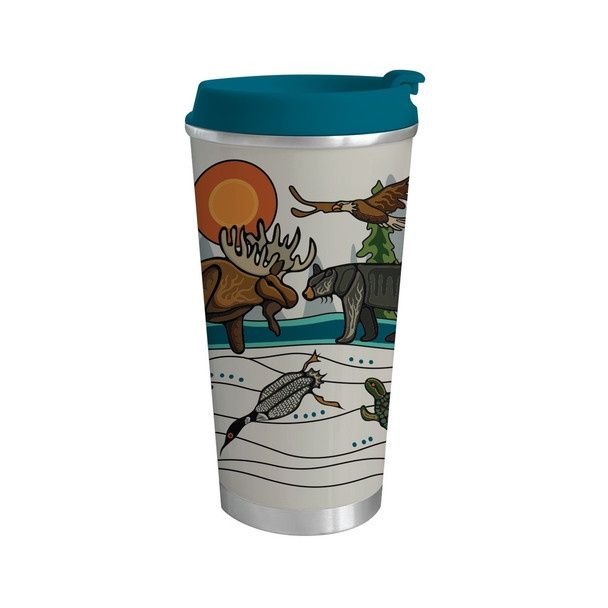 ART TRAVEL MUG (18 OZ) ALL MY RELATIVES