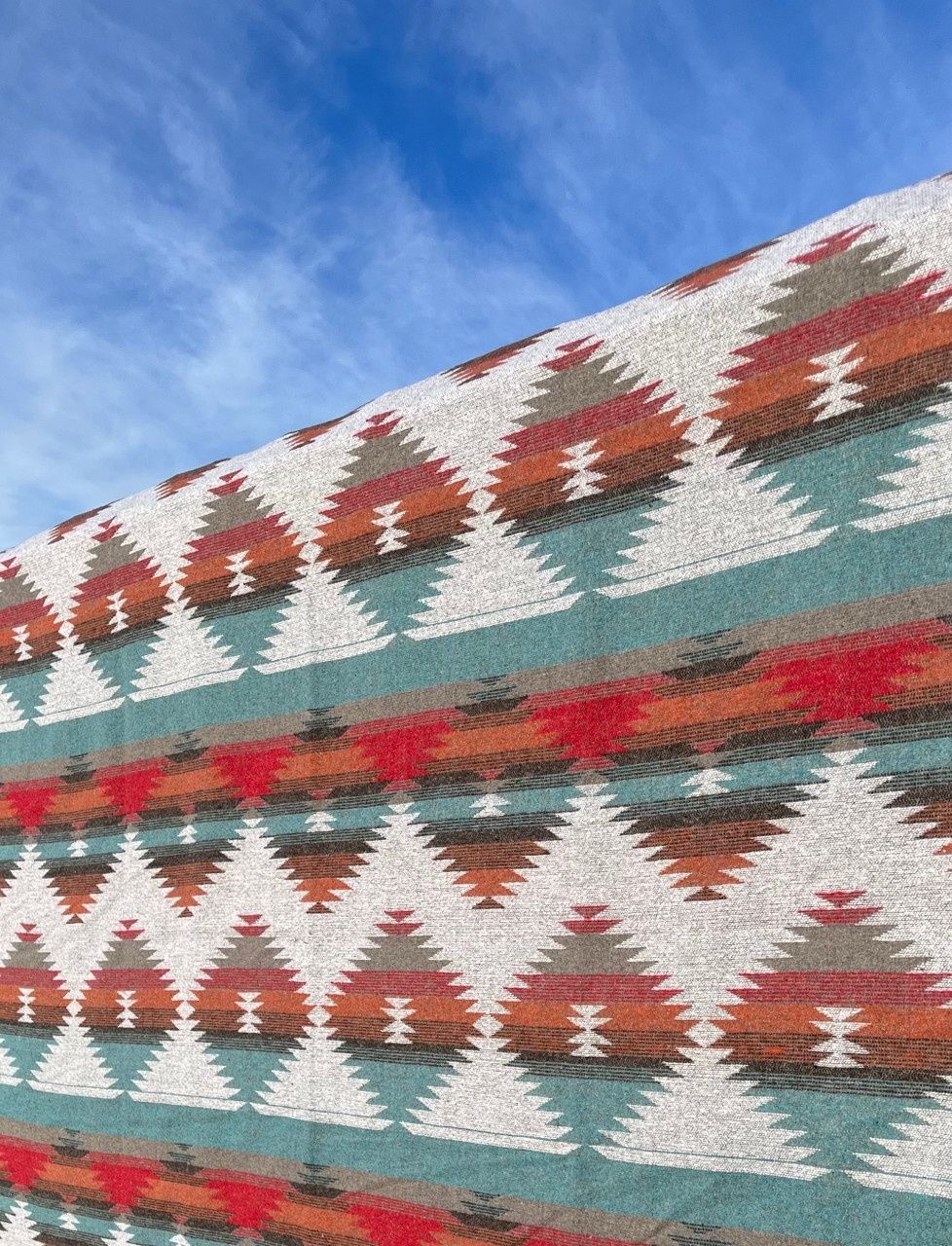 BLANKET THROW GREY DIAMOND