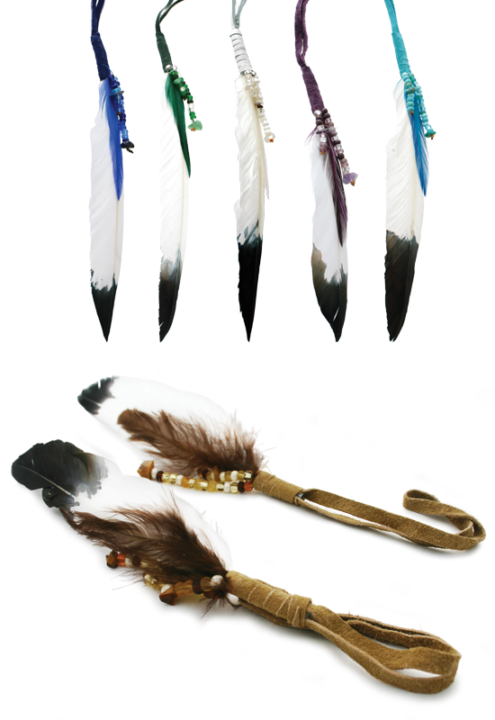 PRECIOUS FEATHER WITH STONES FOR CAR