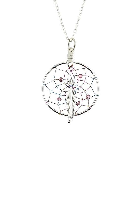 PENDANT DREAMCATCHER 1", Style: W/PURPLE