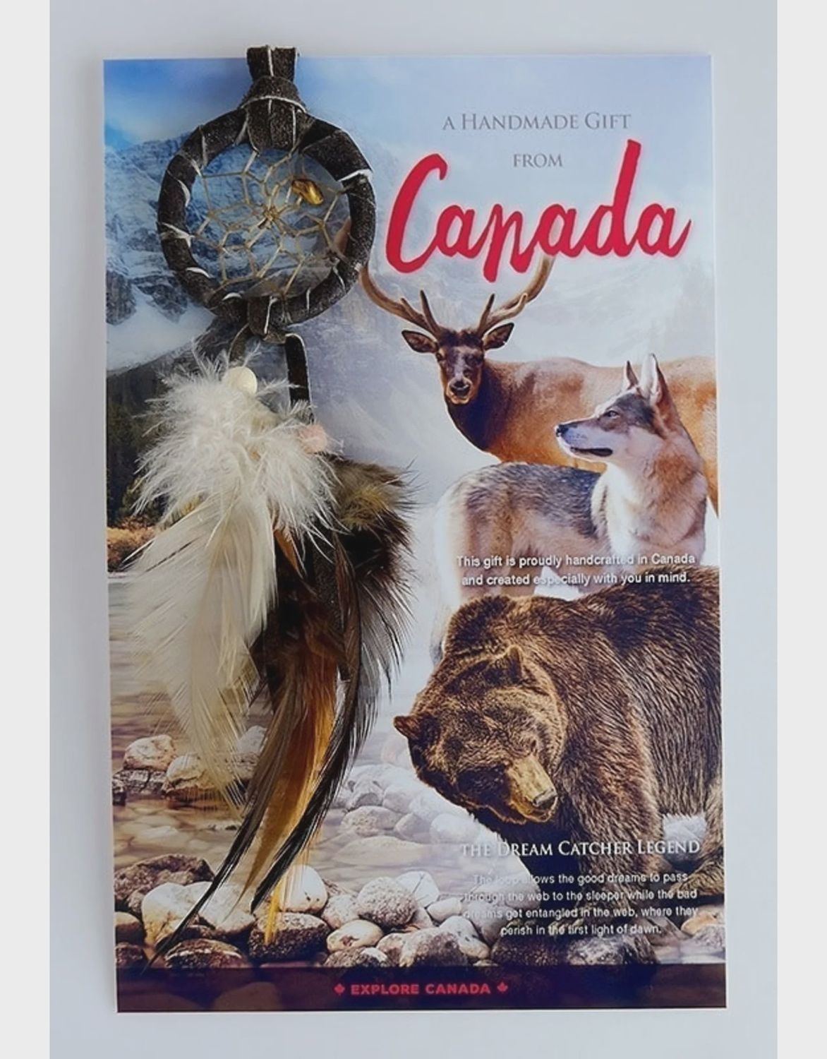 DREAMCATCHER 1.5 " DESTINATION CARDS, Style: CANADA