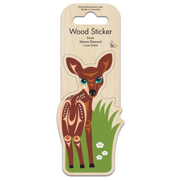 WOOD STICKERS, Aminal: FAWN