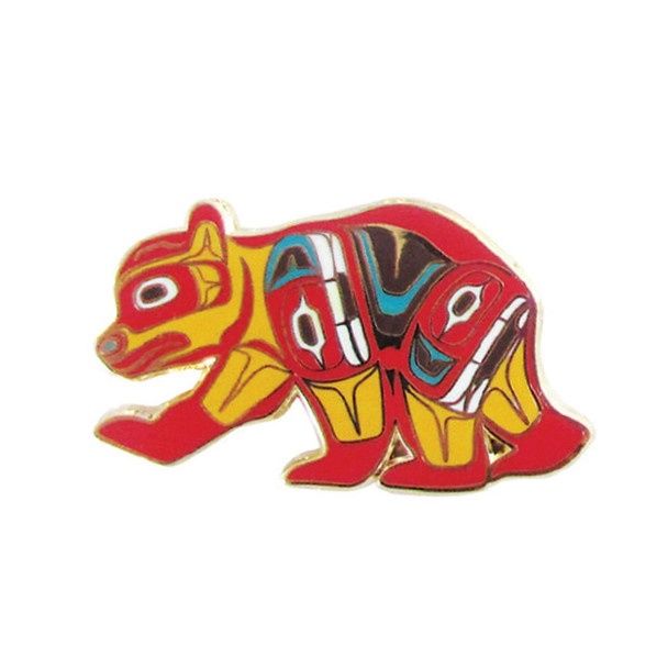 ENAMEL PIN/ ASSORTED, Animal: BEAR