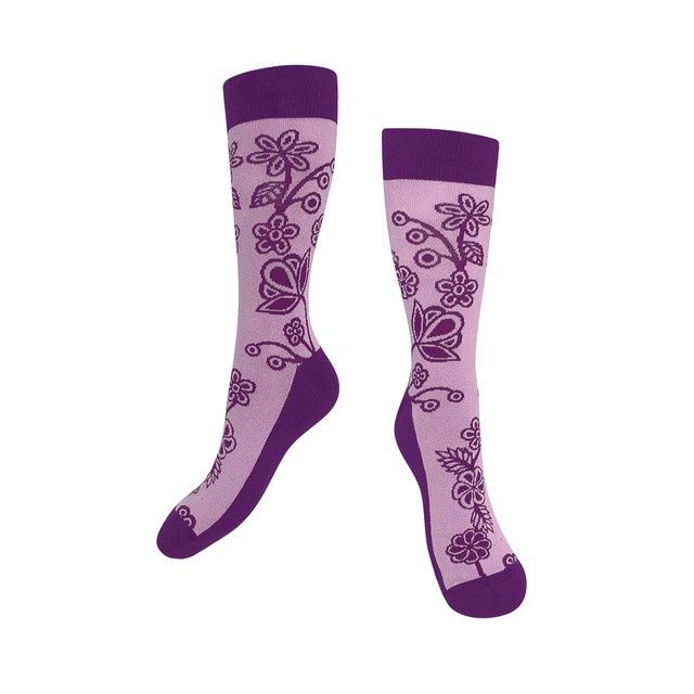 SOCK OJIBWE FLOWER, Size: S/M