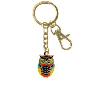 ENAMEL KEY CHAINS ASSORTED, Animal: EKEY13 OWL