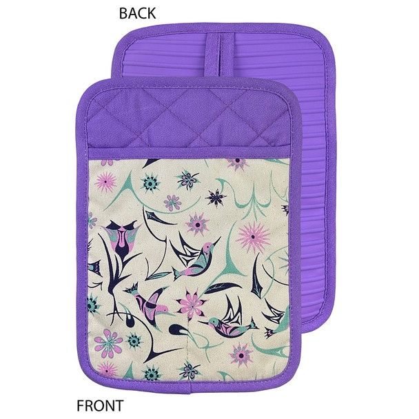 SILICONE POT HOLDER - HUMMINGBIRDS