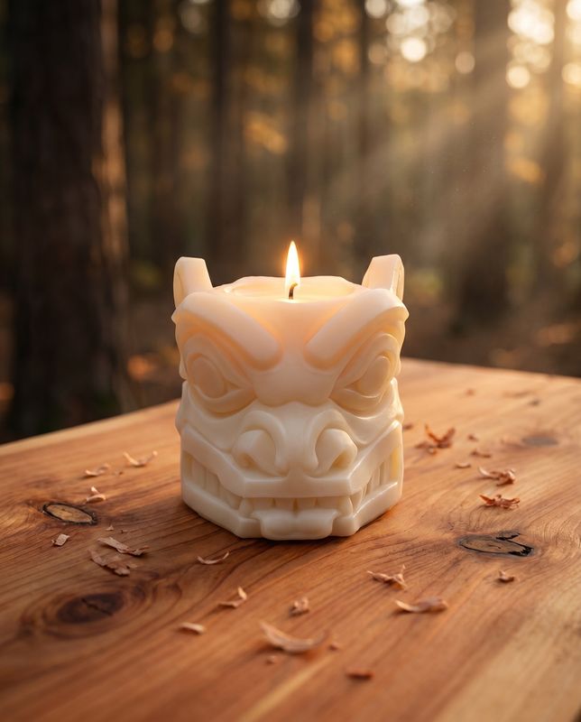 UNSCENTED CANDLE - WOLF