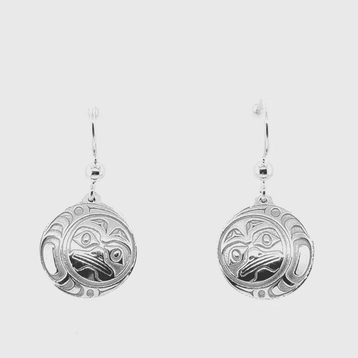 STERING SILVER EARRINGS - MOON