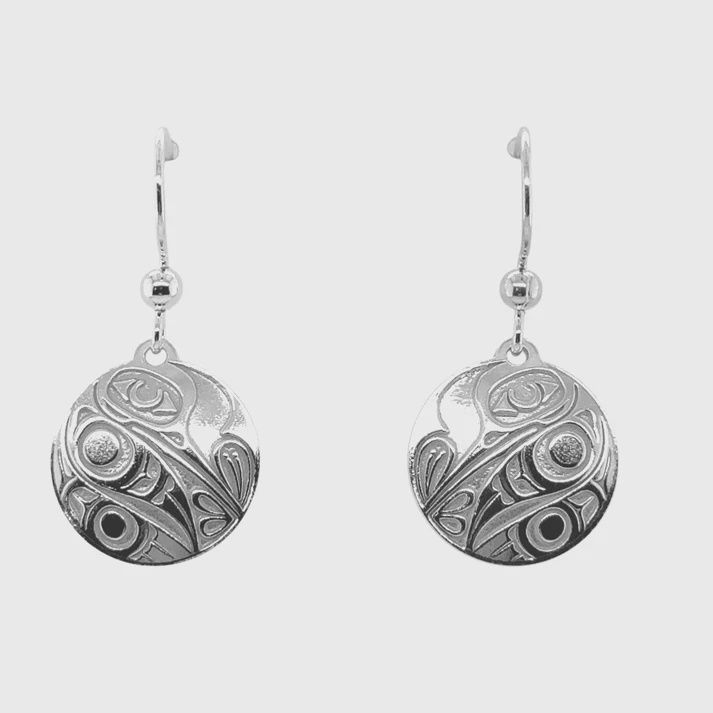 STERLING SILVER EARRINGS - HUMMINGBIRD