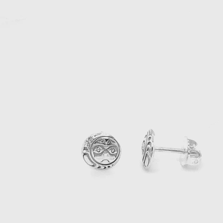 STUDS STERLING SILVER - MOON