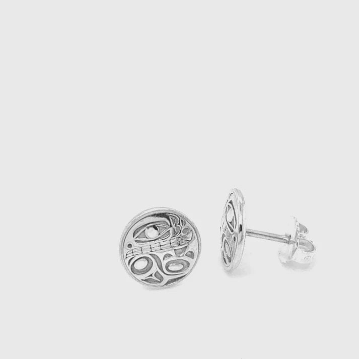 STUDS STERLING SILVER - MINI ORCA