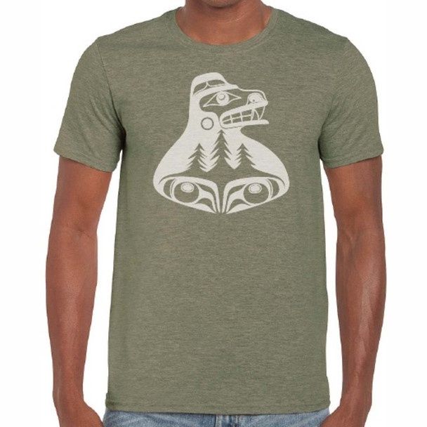 T-SHIRT BEAR THE TREE HUGGER, Size: SMALL