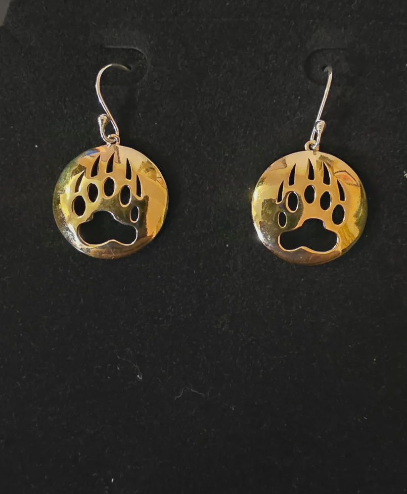 BEAR SPIRIT TRACK - EARRINGS GOLD