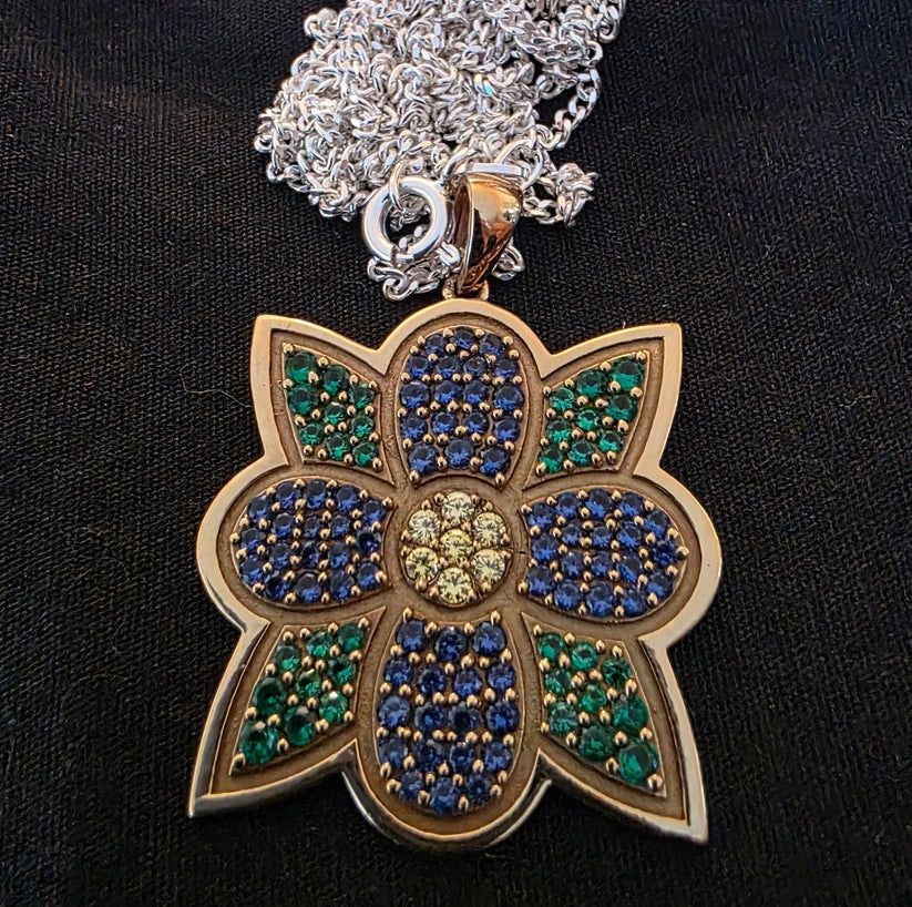 THE EMBER BLOSSOM - LARGE PENDANT