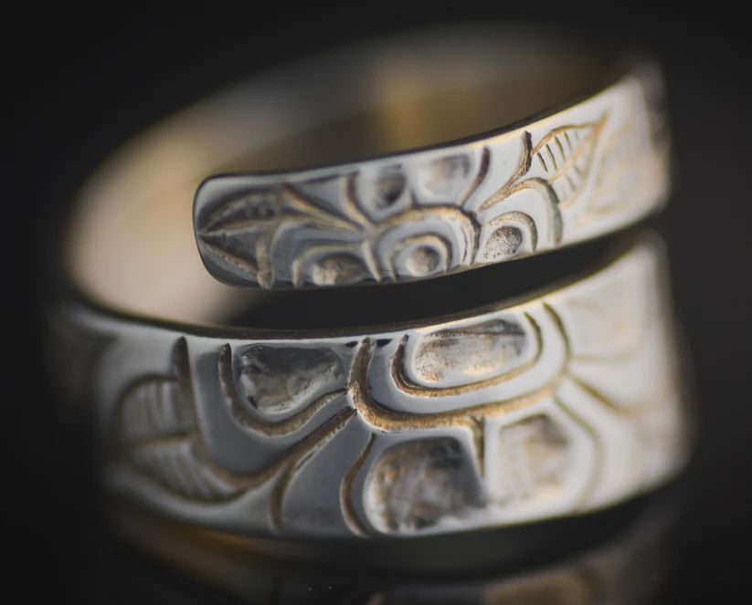 FLOWER - SILVER WRAP RINGS