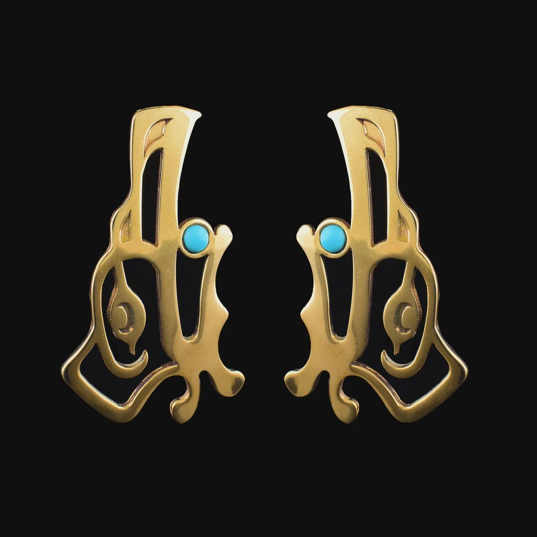 RAVEN STEALS THE LIGHT - BRONZE EARRINGS
