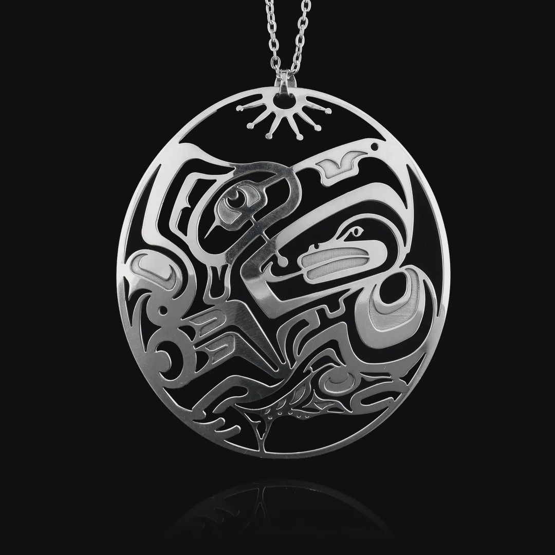 EAGLE, FROG , SALMON -LARGE PENDANT