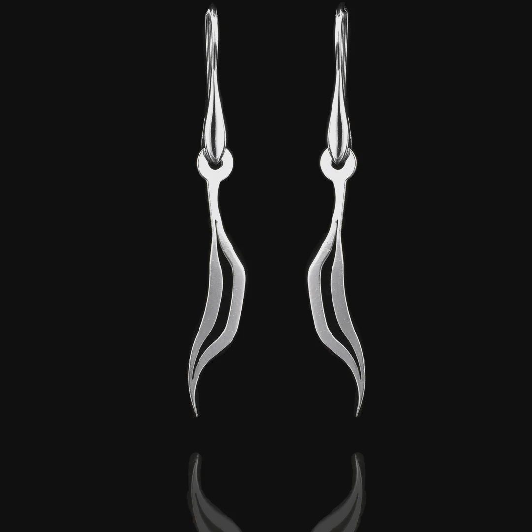 CREATIVITY - SILVER DANGLE EARRINGS