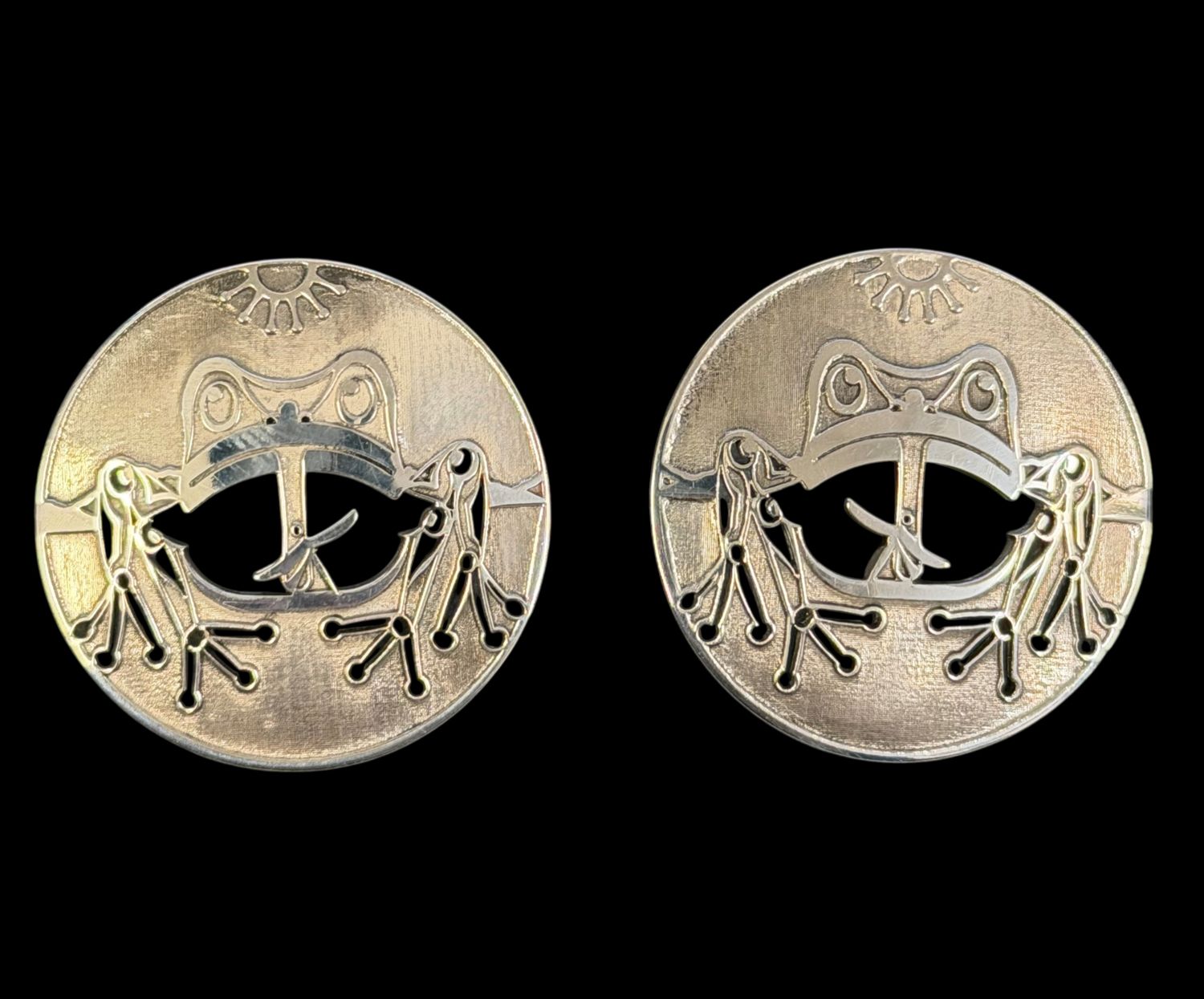 FROG - SILVER EARRINGS