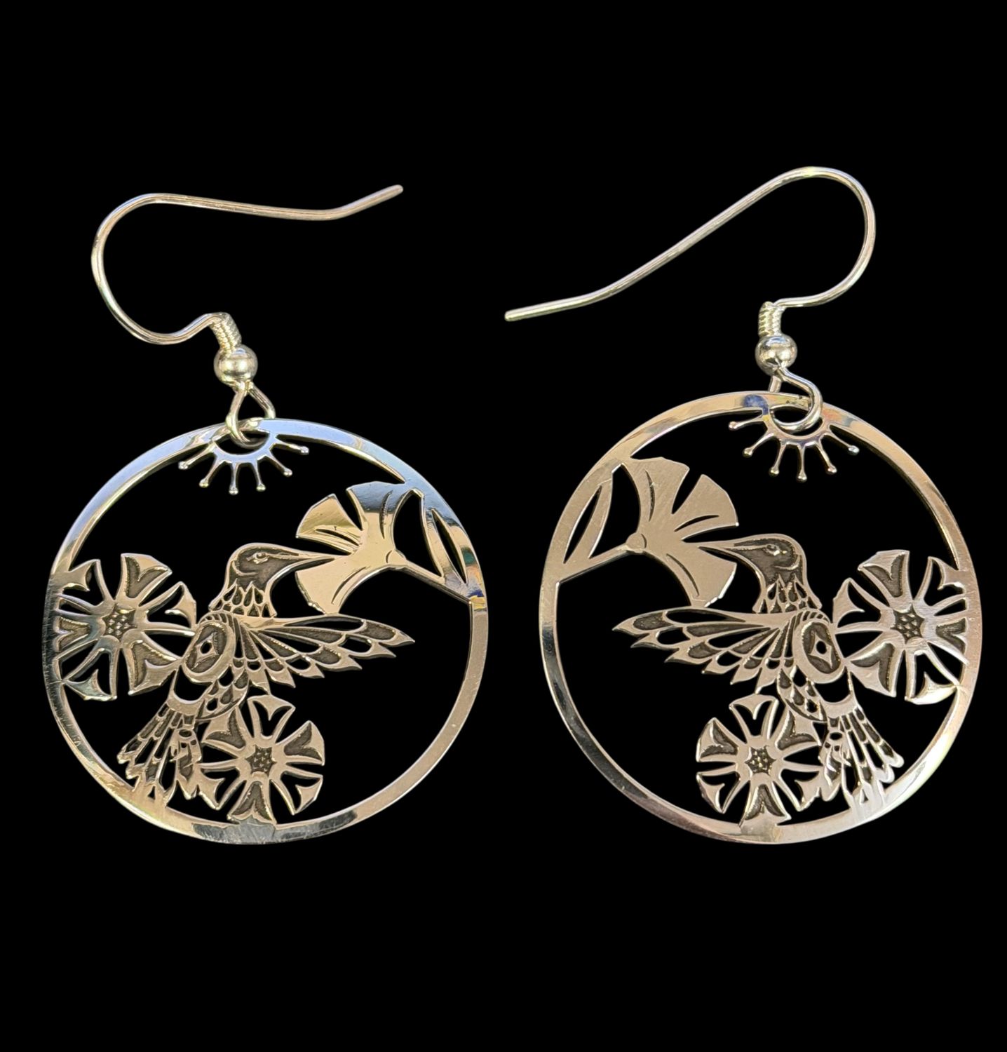 HUMMINGBIRD - SILVER EARRINGS