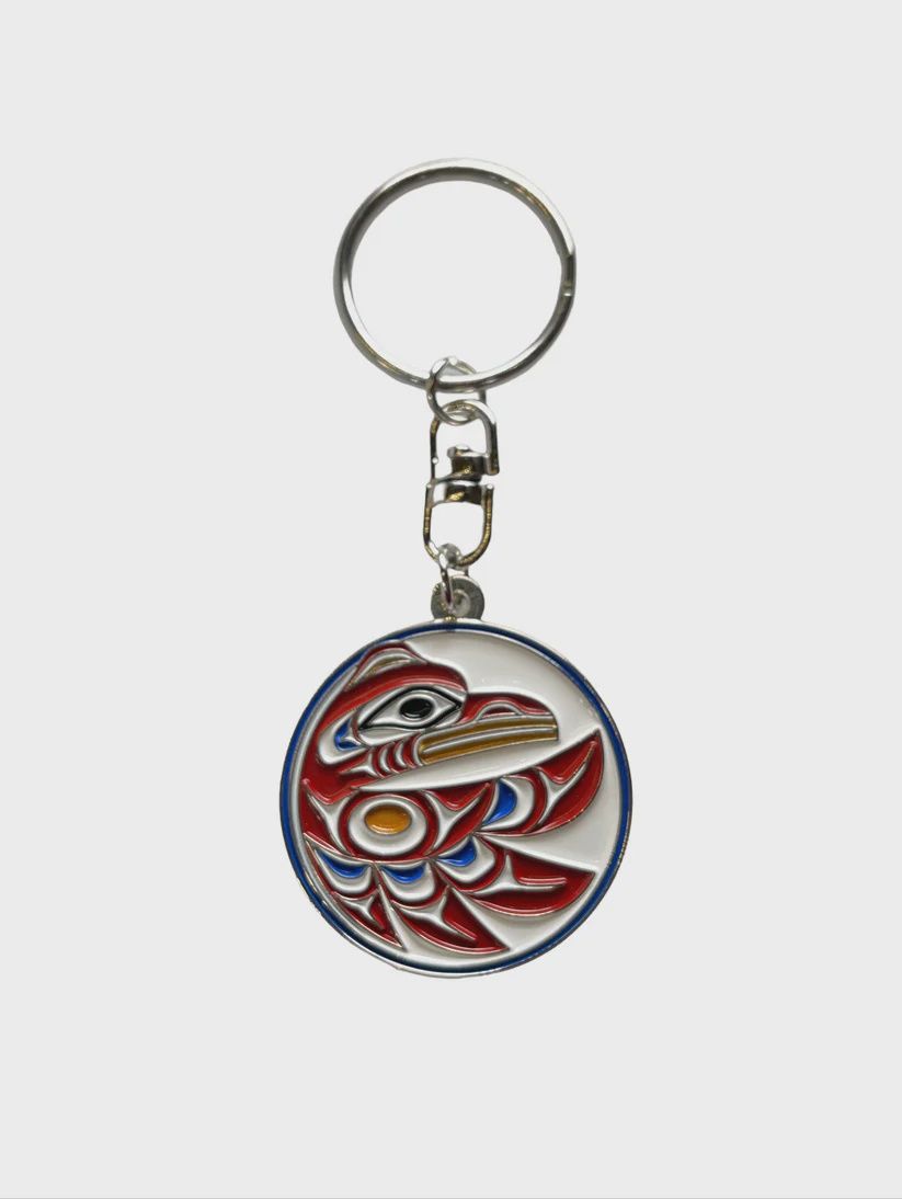 KEY CHAIN - ROUND RAVEN