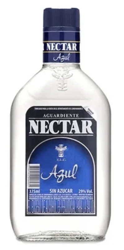 AGUARDIENTE NECTAR AZUL X 375 ML