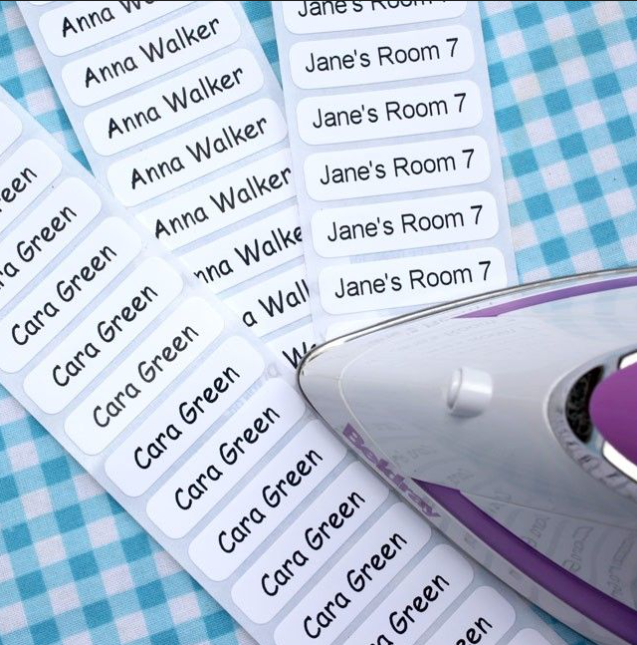 Iron-on name Labels