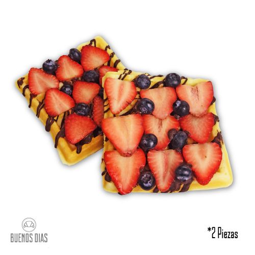 Waffles con Frutos Rojos