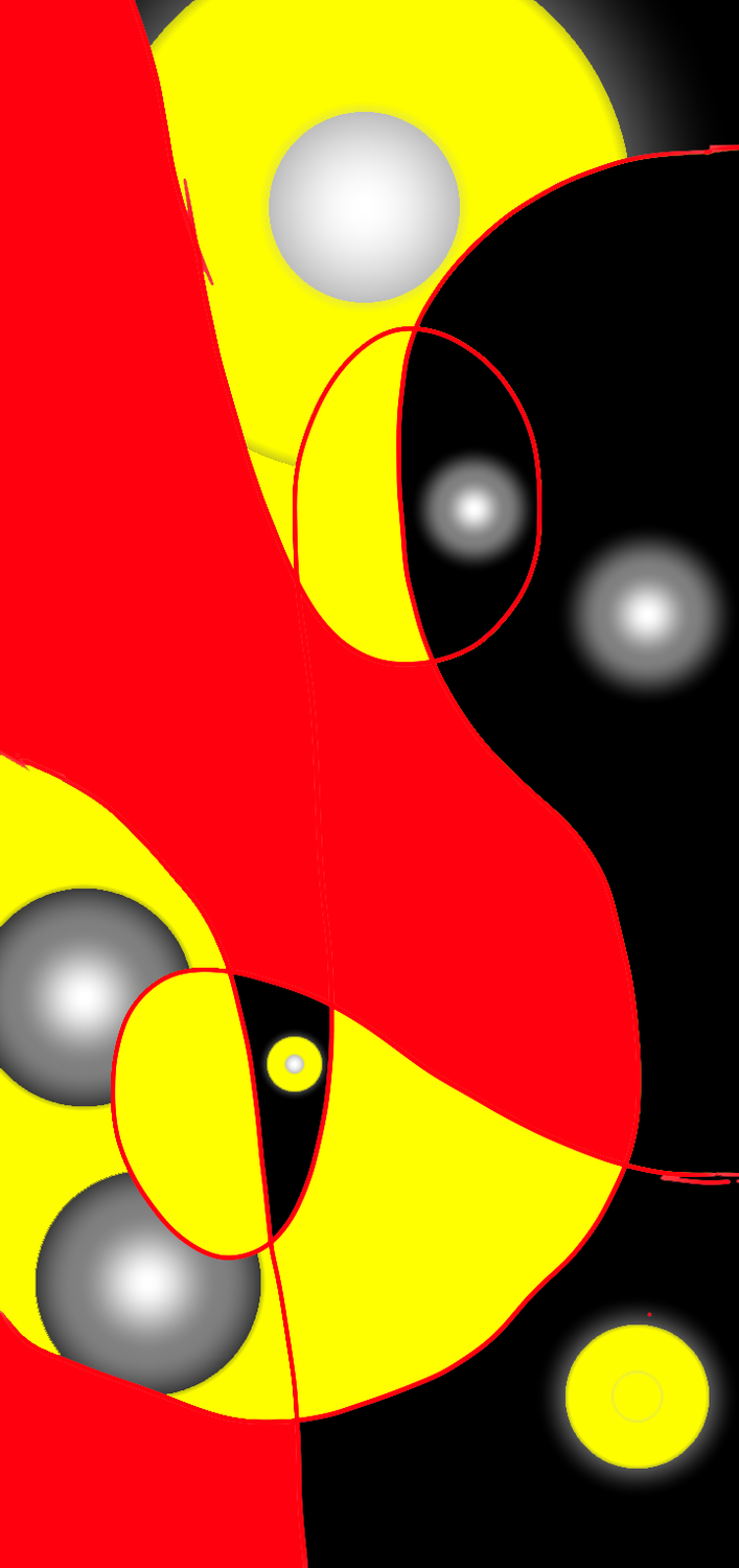 Some abstract and geometric pieces.