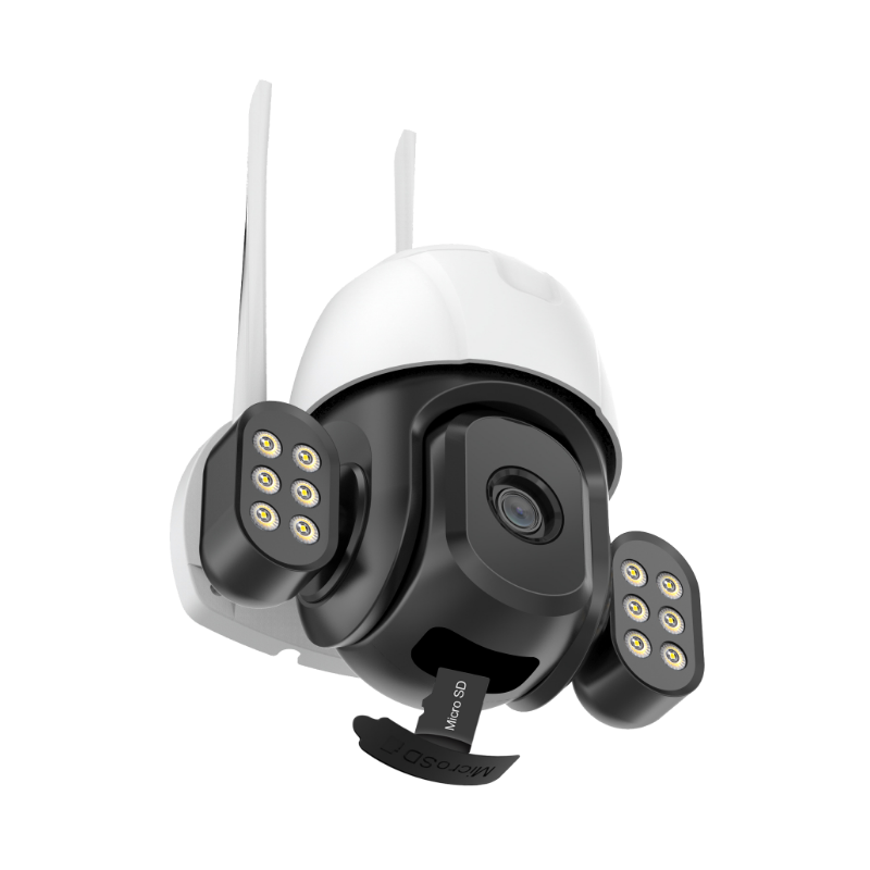 Hot selling 8mp Icsee Outdoor Surveillance Wireless IP66 Ptz Ip Wifi network Camera 4K Security System Cctv Floodlight Camera
