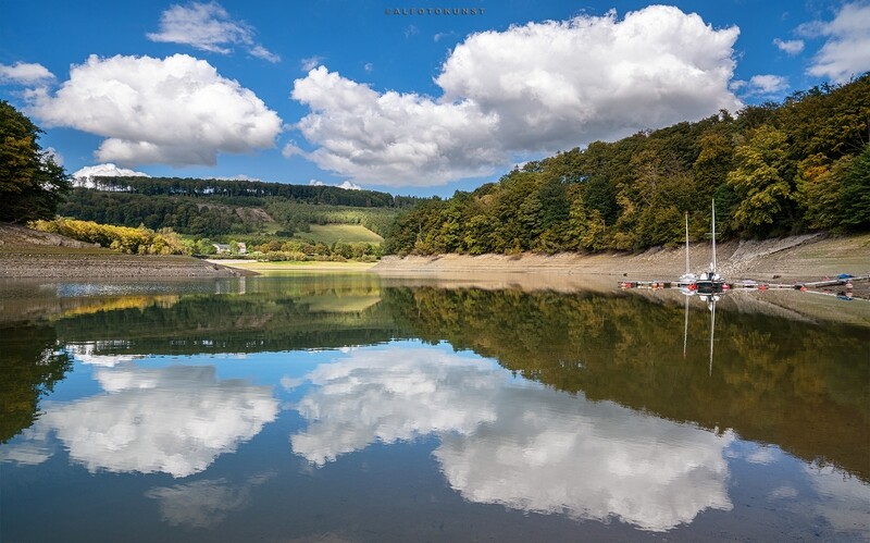 Wandbild Sauerland - Hennesee: Entschleunigung Wandbild Sauerland - Hennesee: Entschleunigung