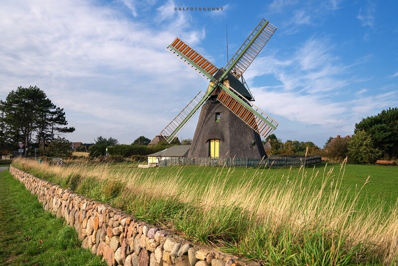 Wandbild Nordsee - Amrum: Windmühle