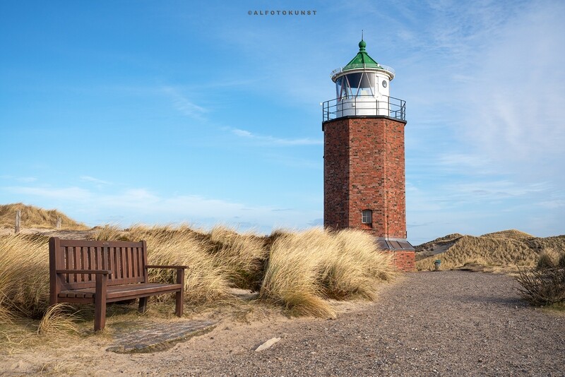Wandbild Nordsee - Sylt: Leuchtturm am Roten Kliff Wandbild Nordsee - Sylt: Leuchtturm am Roten Kliff