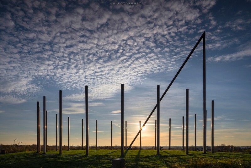 Wandbild Landmarken - Halde Schwerin: Sonnenuhr Wandbild Landmarken - Halde Schwerin: Sonnenuhr