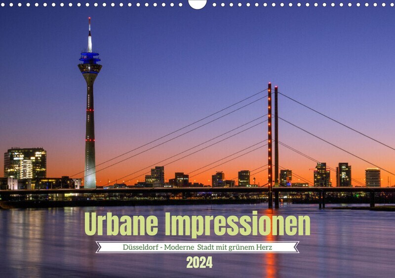 Urbane Impressionen. Düsseldorf - Moderne Stadt mit grünem Herz.